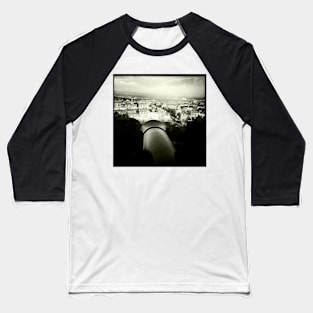 Edinburgh Castle Cannon View Baseball T-Shirt